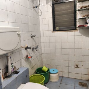 Bathroom in 2 BHK Apartment at Surajban Housing Society, Aundh – for Rent