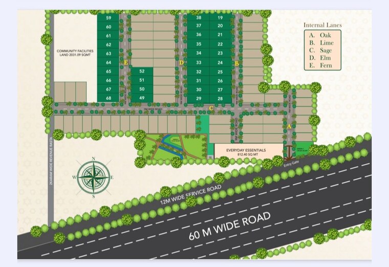 Master Plan, grace-resilviaa 3 Bedroom 1580 Sq.Ft. Builder Floor In Sector 78 Gurgaon 10627400