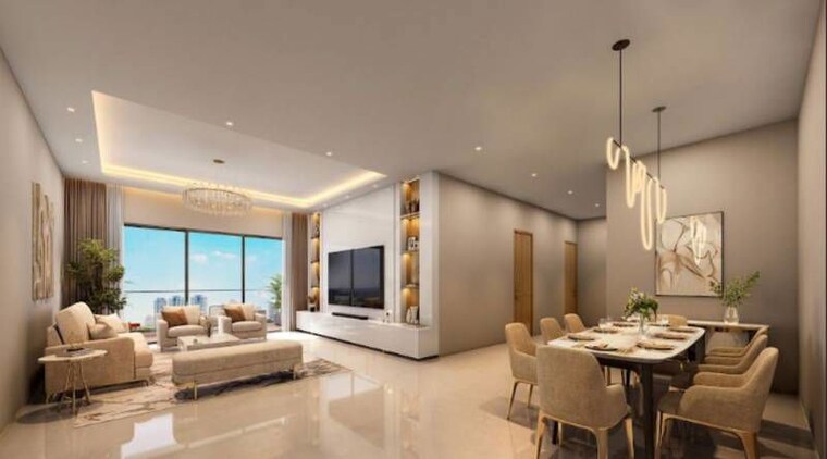 Living Room, purva-estrella 2 Bedroom 543 Sq.Ft. Apartment In Lokhandwala Mumbai 10627559