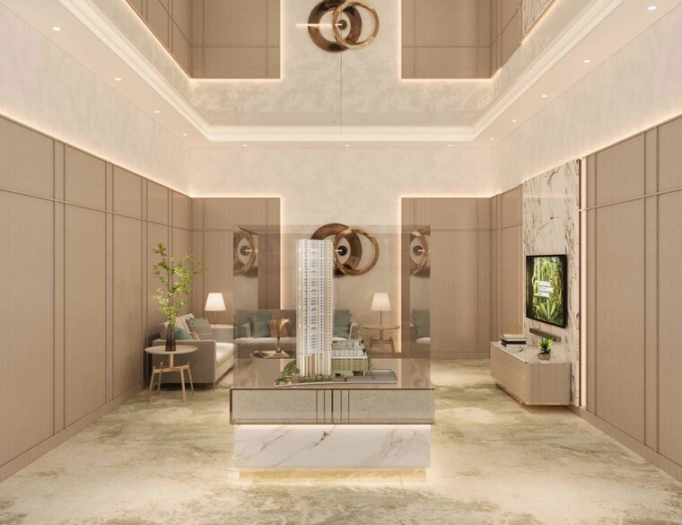 Living Room, runwal-bliss 2 Bedroom 638 Sq.Ft. Apartment In Kanjurmarg East Mumbai 10627609