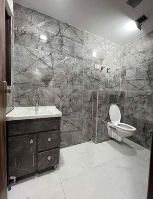 Bathroom in 3 BHK Builder Floor at Chattarpur – for Rent
