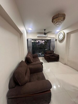 Living Room in 2 BHK Apartment at Ashapura F Residences, Malad East – for Rent