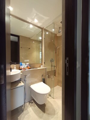 Bathroom in 2 BHK Apartment at Hiranandani Highland, Powai – for Rent