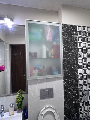 Bathroom in 2 BHK Apartment at Omkar Ananta, Goregaon East – for Rent