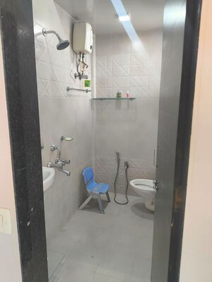 Bathroom in 2 BHK Apartment at Omkar Ananta, Goregaon East – for Rent