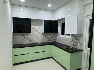 Kitchen in 3 BHK Apartment at Rajapushpa Provincia, Narsingi – for Rent