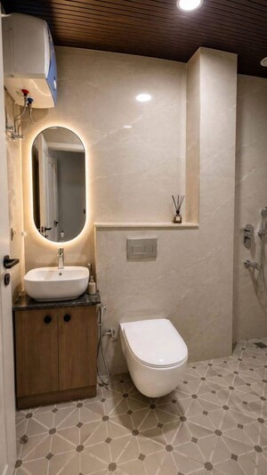 Bathroom in Studio Builder Floor at Sector 52 – for Rent