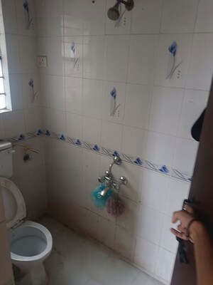 Bathroom in 2 BHK Apartment at Bhoir Estate, Thergaon – for Rent