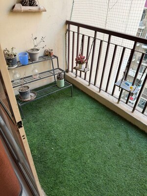 Balcony in 2.5 BHK Apartment at Amrapali Silicon City, Sector 76 – for Rent