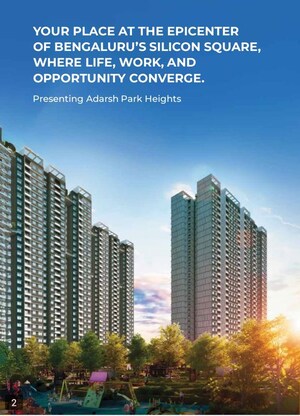 3 BHK Apartment – Exterior View View at Gunjur Palya - for Sale