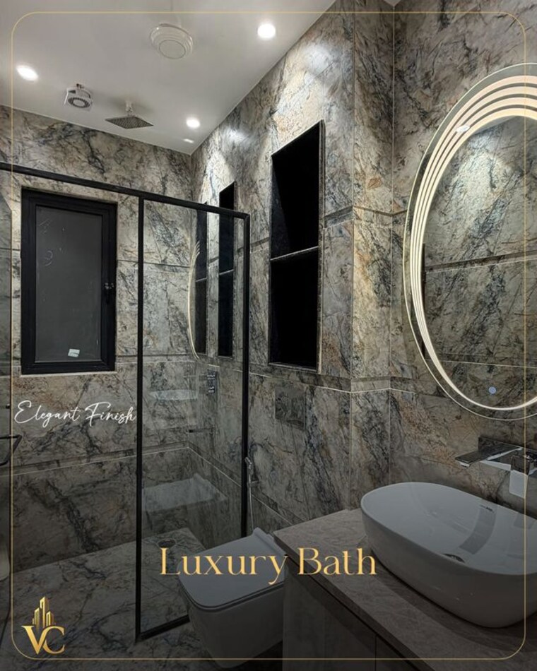 Bathroom, auram-floor 3 Bedroom 2300 Sq.Ft. Builder Floor In South City 2 Gurgaon 10627836