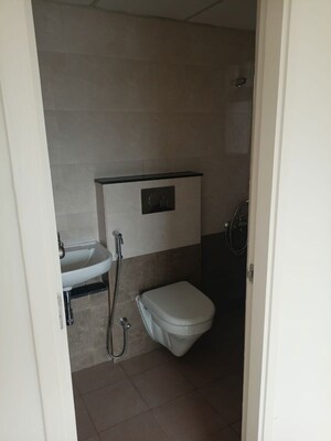 Bathroom in 1 BHK Apartment at Mahindra Happinest Tathawade Phase 1, Tathawade – for Rent