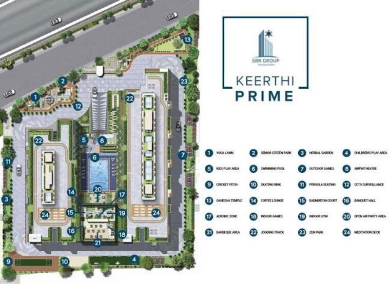 Master Plan, sbr-keerthi 3 Bedroom 1600 Sq.Ft. Apartment In Old Madras Road Bangalore 10627898