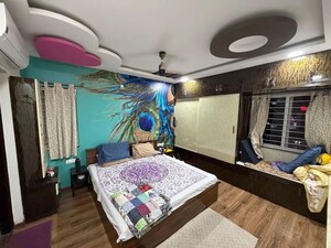 Bedroom in 3 BHK Apartment at Rajapushpa Regalia, Kokapet – for Rent