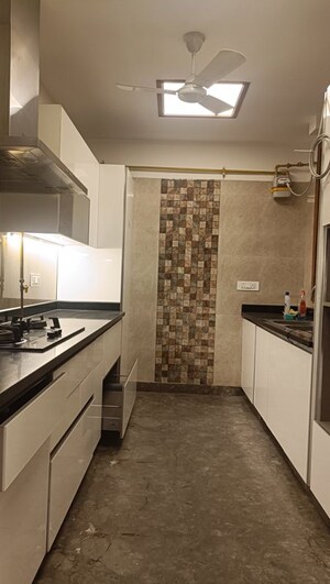 Kitchen in 3 BHK Builder Floor at Green Park Extension – for Rent