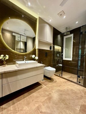 Kitchen in 4 BHK Builder Floor at Sushant Lok I – for Rent