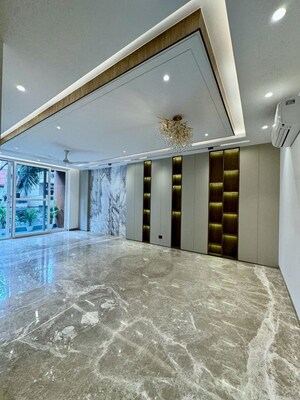 Living Room in 4 BHK Builder Floor at Sushant Lok I – for Rent