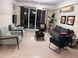 Living Room in 3 BHK Apartment at DLF Park Place, Sector 54 – for Rent