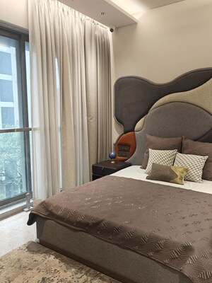 Living Room in 4 BHK Apartment at Adani Ten BKC, Bandra East – for Sale