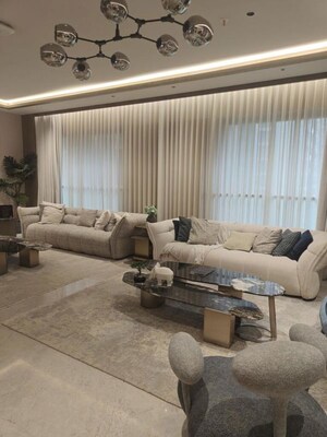 Living Room in 4 BHK Apartment at Adani Ten BKC, Bandra East – for Sale