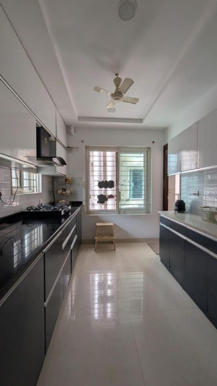Kitchen, svc-tree-walk 3 Bedroom 1400 Sq.Ft. Apartment In Kondapur Hyderabad 10628242