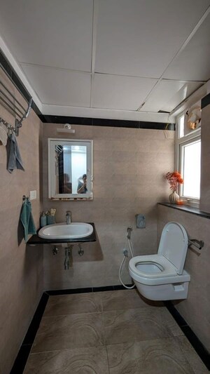 Bathroom in 3 BHK Apartment at SVC Tree Walk, Kondapur – for Rent