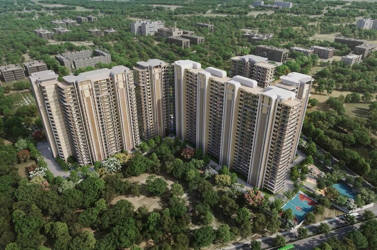 Exterior View, maya-green-lotus-utsav 3.5 Bedroom 2700 Sq.Ft. Apartment In International Airport Road Zirakpur 10628326