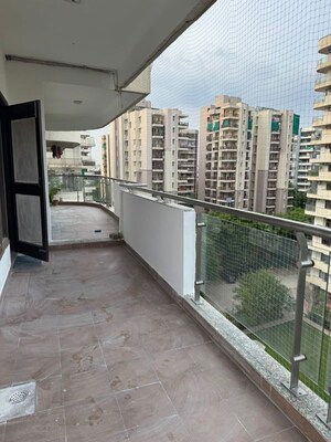 Balcony in 4 BHK Apartment at Lord Krishna Apartment, Sector 43 – for Rent