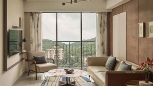 Living Room in 2 BHK Apartment at Kasarvadavali – for Sale