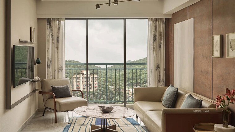 Living Room, kasarvadavali 2 Bedroom 747 Sq.Ft. Apartment In Kasarvadavali Thane 10628355