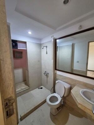 Bathroom in 2.5 BHK Apartment at Hiranandani Meadows, Manpada – for Rent