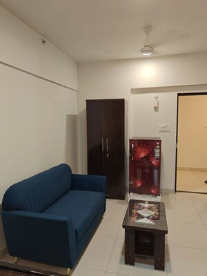 Living Room in 1 RK Apartment at Puravankara Silversands, Mundhwa – for Rent