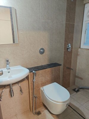 Bathroom in 1 RK Apartment at Puravankara Silversands, Mundhwa – for Rent