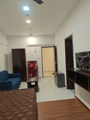 Living Room in 1 RK Apartment at Puravankara Silversands, Mundhwa – for Rent