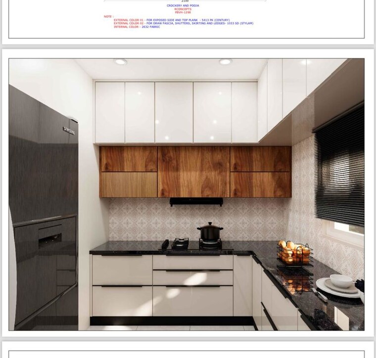 Kitchen, prestige-beverly-hills 3 Bedroom 2124 Sq.Ft. Apartment In Kokapet Hyderabad 10628516