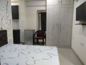 Kitchen in Studio Builder Floor at Sushant Lok I – for Rent