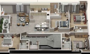 Kitchen in 4 BHK Apartment at Gariahat – for Sale