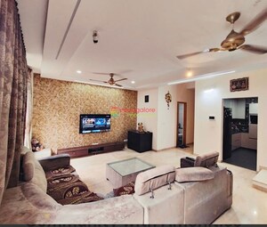 Living Room in 4 BHK Villa at Alanoville Apartments, Hennur Road – for Sale