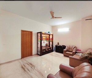 Living Room in 4 BHK Villa at Alanoville Apartments, Hennur Road – for Sale