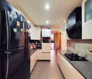 Kitchen in 4 BHK Villa at Alanoville Apartments, Hennur Road – for Sale