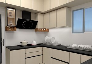 Kitchen in 2.5 BHK Apartment at Aparna Zenon, Puppalaguda – for Rent