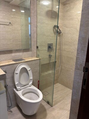 Bathroom in 1 BHK Apartment at Hiranandani Zen Maple, Powai – for Rent