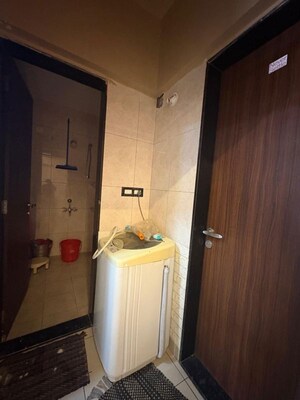 Bathroom in 1 BHK Apartment at Vilas Javdekar Yashwin Encore, Wakad – for Rent