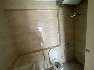 Bathroom in 3 BHK Apartment at Adani Ten BKC, Bandra East – for Rent