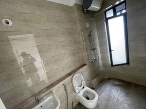 Bathroom in 3 BHK Apartment at Adani Ten BKC, Bandra East – for Rent