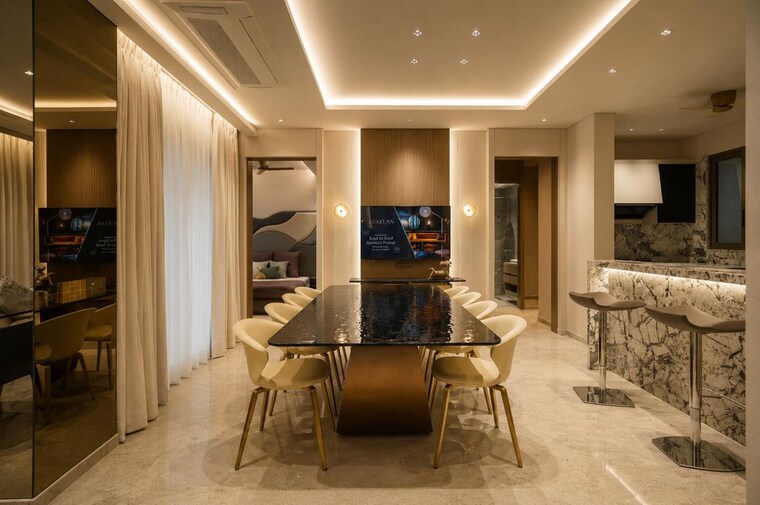 Living Room, adani-ten-bkc 4 Bedroom 1668 Sq.Ft. Apartment In Bandra East Mumbai 10628676