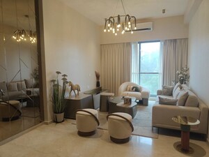 Living Room in 3 BHK Apartment at Adani Ten BKC, Bandra East – for Sale