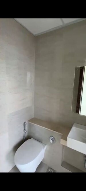 Bathroom in 2 BHK Apartment at Sheth Auris Serenity Tower 2, Malad West – for Rent