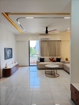 Living Room in 4 BHK Apartment at Shivang Aananda, Bhayli – for Sale
