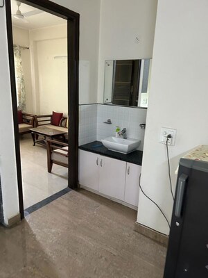 Bathroom in 2 BHK Builder Floor at Dlf Phase I – for Rent